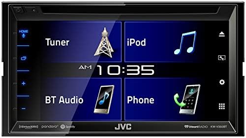 JVC KW-V350BT 6.8 Vevővel, Bluetooth, 13-sávos EQ + Kormánykerék Felület, Vissza-Fel Kamera & SiriusXM Tuner