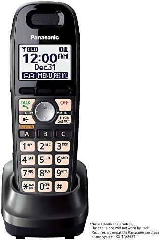 Panasonic DECT 6.0 Plusz Vezeték nélküli Erősített Telefon Digitális Üzenetrögzítő Bővíthető 6 Kézibeszélő Beszél Caller ID – 2 Kézibeszélő