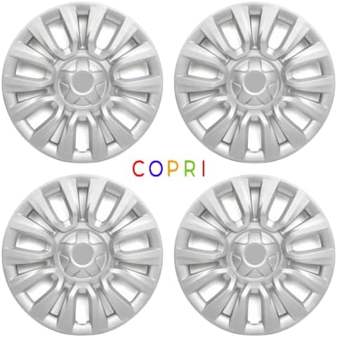 Copri Készlet 4 Kerék Fedezze 15 Coll Ezüst Dísztárcsa Snap-On Illik Renault