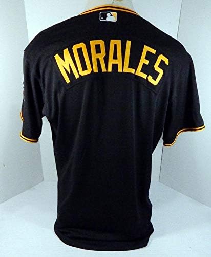 2012 Pittsburgh Pirates Jose Morales Játék Kibocsátott Fekete Jersey PITT33725 - Játék Használt MLB Mezek