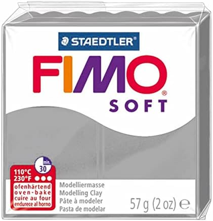 FIMO Soft Polimer Sütő gyurma - 57g - Készlet 4 - Szürke Tónusok