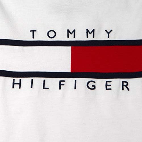 Tommy Hilfiger Lány Rövid Ujjú Zászló, Embléma Sleeve T-Shirt