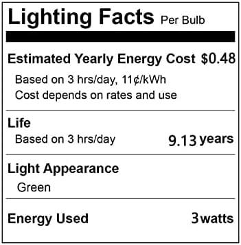 YDJoo ST64 Zöld Tündér Izzók 3W LED-Edison-Izzó 30W Egyenértékű Dekoratív Csillagos Réz Drót String Lámpák Izzók Átlátszó Üveg Dekoratív