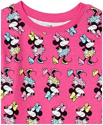 Essentials Disney Kisgyermek Lányok Otthonos-Fit Pamut Pizsama Hálóruha Szett, Minnie Rezgéseket, 3T