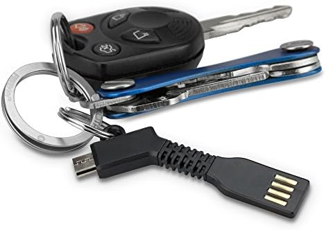 BoxWave Kábel Kompatibilis a Samsung Galaxy S7 (Kábel által BoxWave) - Micro USB Kulcstartó Töltő, kulcstartó Micro USB Kábel