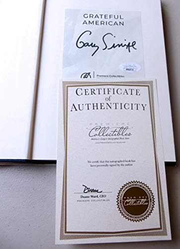 Gary Sinise Aláírt Dedikált Keménytáblás Könyv Hálás Amerikai SZÖVETSÉG COA