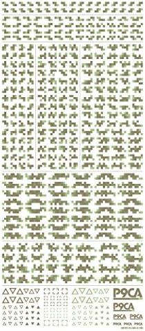 Magas Sorban Alkatrészek Pixel Álcázás Matricák 2 Erdőben Álcázás (1 Db) Műanyag Modell Matricák P9CA-a