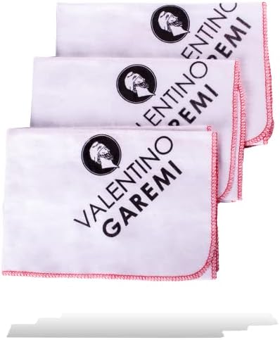 VALENTINO GAREMI 3 törlőruha - Tiszta, lengyel, Ragyog, vagy Buff Cipő, Csizma Hangszerek Üveg Bútor Ékszer Ezüst - Valódi Pamut