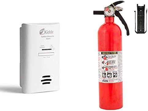 Kidde Szén-Monoxid Érzékelő, AC Plug-in, a Tartalék Akkumulátor, CO Riasztót Csere Figyelmeztető & Füst Érzékelő, elemes Teszt Gomb