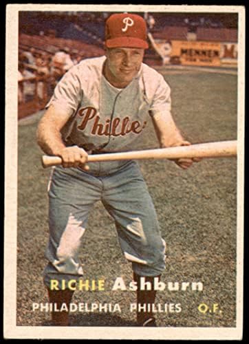 1957 Topps 70 Richie Ashburn Philadelphia Phillies (Baseball Kártya) VG/EX Phillies