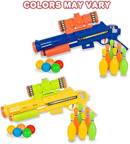 ArtCreativity rajzszöget Blaster Lövöldözős Játék Gyerekeknek - Készlet Tartalmaz 1 Játék Pisztoly, 4 Színes Ping-Pong labdát,