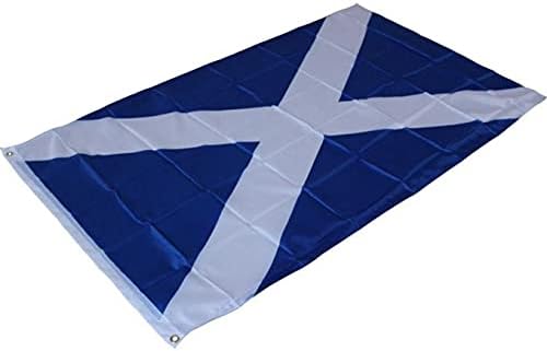NSQFKALL Szent Zászlót Skót Banner 3x5 Skócia Saltire Kereszt, Zászló Egyéb (Kék, Egy Méret)