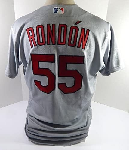 2021 St. Louis Cardinals Angyal Rondon 55 Játék Kiadott Szürke Jersey Gibson 45 P 4 - Játék Használt MLB Mezek