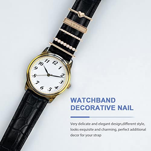 UKCOCO 5db Watchband Heveder Watch Zenekar Varázsa Nézni Zenekar Dekoratív Gyűrűk Nézni Zenekar Dekoratív Gombok Dekoráció