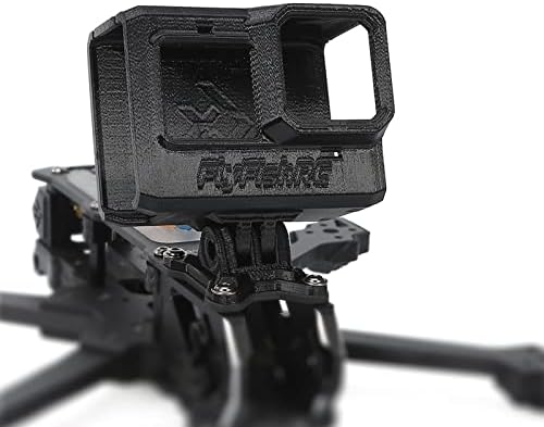 FlyFishRC 0~40° - os Szögben Állítható TPU RC FPV Kamera-Hegy Védő tok GoPro Hero9/ 10/11 5 inch Drón Quadcopter (Fekete)