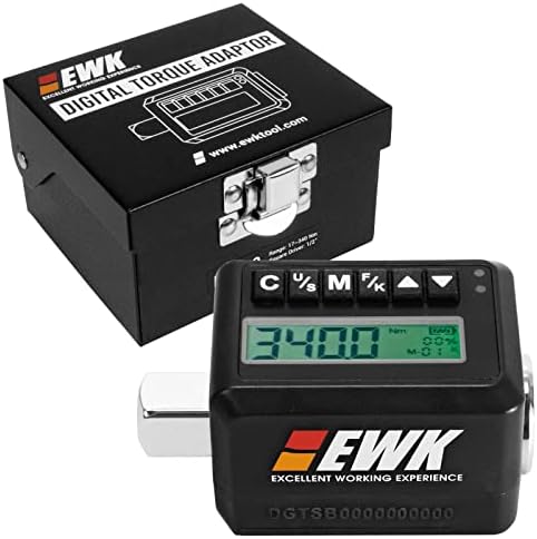 EWK 1/2 - Meghajtó 12.5-250 ft-lbs Digitális Nyomaték Adapter, Digitális nyomatékkulcs Átalakító Csengő & LED Vaku Értesítés
