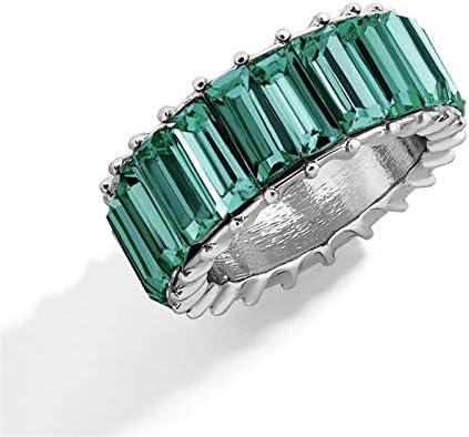 2023 Új Többszínű Vintage Női Gyűrűk, Ékszerek Teljes Exquis Geometria Gyakorlat Gyűrűk Nyugodt Gyűrűk, Szorongás (Zöld Hadsereg, 6)
