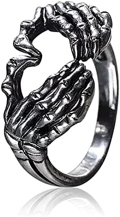 esztétikai Szerelmi Gesztus Retro Pontosvessző Gyűrű Lányok divatos Europeanand Amerikai Csontváz Kezed, Mutasd meg A Varázsa, Gyűrűk,