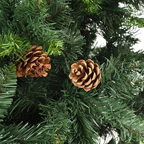vidaXL Mesterséges karácsonyfa fenyőtoboz Zöld 59.1