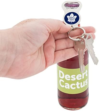 A sivatagi Kaktusz Toronto Maple Leafs NHL nhl Sörnyitó Kulcstartó Baglyok Texas Kocsi Kulcsot (Silver Üveg)