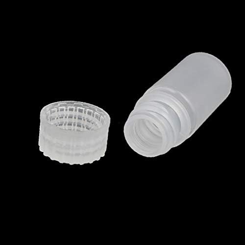 X-mosás ragályos 4ml 8 mm-es Átmérőjű PP Műanyag Kerek Alakú, Keskeny Szája Üveg Átlátszó 10db(4ml 8 mm-es diámetro PP plástico