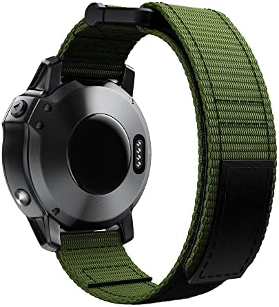 HAZELS Sport Fonott Nylon Hurok Watchband Wriststrap a Garmin Fenix 7 7X 6X 6Pro 5X 5Plus 3HR EasyFit gyorskioldó 26 22mm