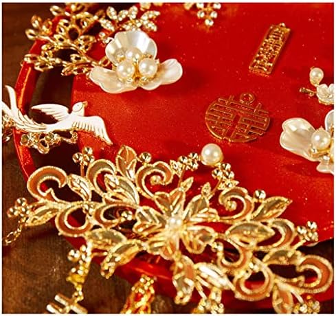 ZJHYXYH Kínai Esküvői Xiuhe Kezében Virág Csoport Rajongó Házas Boldog Rajongó Kész Rajongó