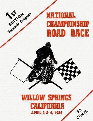 1954 Willow Springs Nemzeti Bajnokság Motorkerékpár Országúti Verseny - Mágnes
