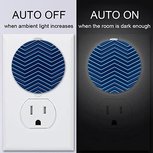 2 Csomag Plug-in Éjjeli LED-es Éjszakai Fény, az Alkonyat-hogy-Hajnal Érzékelő Gyerek Szoba, Gyerekszoba, Konyha, Kék