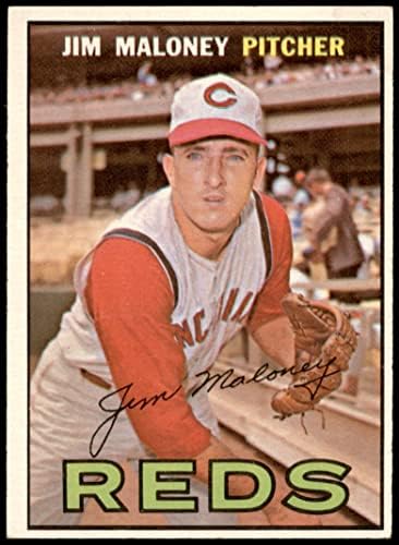 1967 Topps 80 Jim Maloney Cincinnati Reds (Baseball Kártya) VG/EX Vörösök