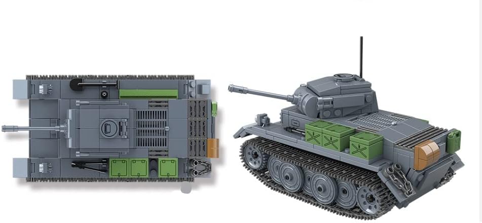 Általános Jim Panzer II. AUSF L LUCHS építőkövei 503 Darab Moduláris építőkocka Készlet Kompatibilis a Márkanév WW2 építőkövei,