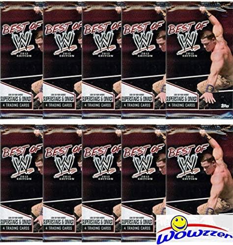 (10) 2013 Topps LEGJOBB WWE Pankráció Gyári Lezárt Fólia Csomag 40 Kártyákat! Nézd Jon Cena, Római Uralkodik, Mick Foley & Több! WOWZZER!