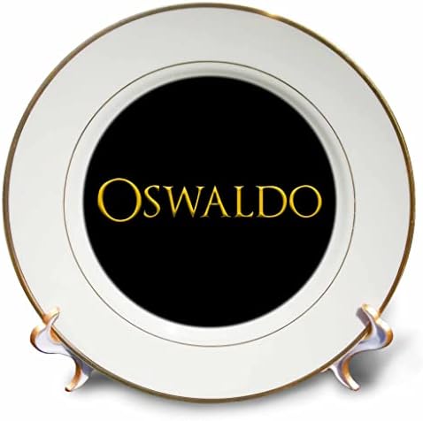 3dRose Oswaldo Népszerű kisfiú Neve Az USA-ban. Sárga, Fekete Varázsa - Lemezek (cp-376108-1)