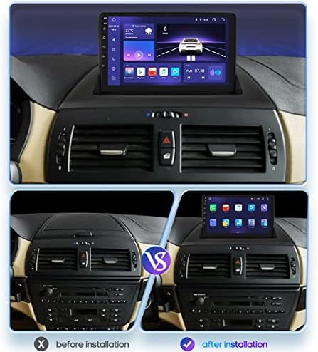 9 Inch Dupla Din autórádió Navigációs Android 10 Rádió Autós Navigáció GPS-Egység a B-MW X3 E83 2004-2012 érintőképernyő