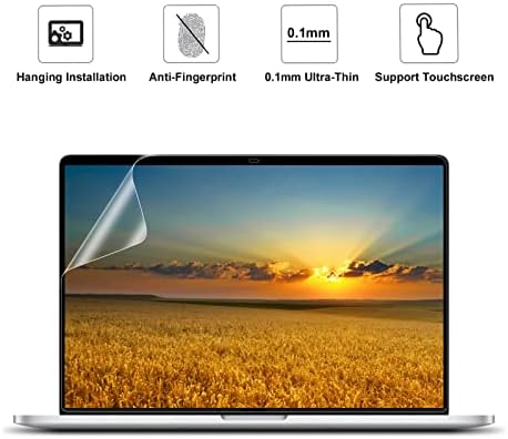 MOSISO Billentyűzet Fedél Szilikon Bőr&3 Csomag Tükröződésmentes Laptop Képernyő Védő Kompatibilis MacBook Pro 13 hüvelykes