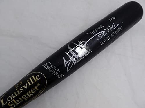 Stan Javier Dedikált Fekete kolbásza J116 Játék Használt Bat-Seattle Mariners Repedt SKU 214056 - Dedikált MLB Denevérek