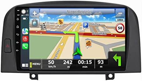 Android 12 Autó Sztereó Hyundai Sonata 2004-2008 Dupla Din 9 Inch autórádió 2.5 D HD Érintőképernyő Carplay Bluetooth-GPS Támogatás,