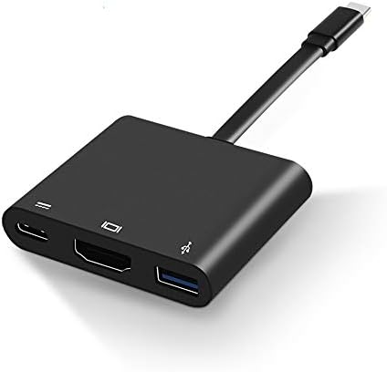 USB-C Adapter,C-Típusú HDMI-4K+USB 3.0+USB-C Átalakító Kábel, Töltő Port Adapter Kábel MacBook Pro/Chromebook Pixel/Sumsang