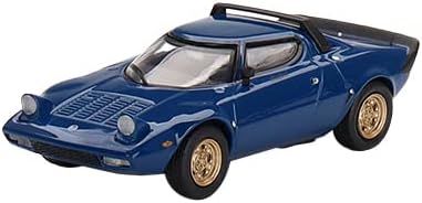 Lancia Stratos HF Stradale Bleu Vincennes Kék Limitált 1800 Darab Világszerte 1/64 Fröccsöntött Modell Autó Igaz Skála Miniatúrák