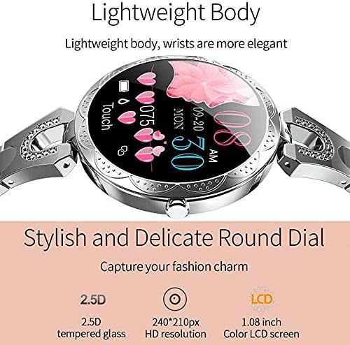 Tsanglight Smartwatch a Nők, a Nők Intelligens Karóra Kompatibilis iPhone, Android Telefon Hölgy IP67 Női Fitness Tracker Vérnyomás, pulzusszám