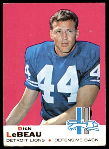 1969 Topps 76 Dick LeBeau Detroit Lions (Foci Kártya) EX Oroszlánok Ohio St.