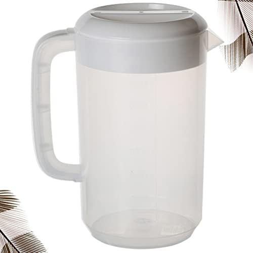 Luxshiny Pohár Víz Üveg Üveg Kancsó Hideg Vizet Dobó Pot: 2500ml Tiszta Jeges Tea Dobó Lezárt Fedél Italok Meleg Hideg Víz Vízforraló