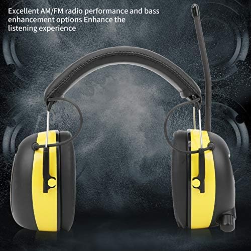 Digitális AM/FM Fülvédő 30dB zajcsökkentés, Elektronikus Felvételi Fülvédő hallásvédő, Kényelem Állítható Fejpánt