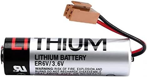 (Csomag 15) ER6V/3,6 V 2400mAh NYRT Lítium Akkumulátor Toshiba er6vc119a er6v 3.6 v-os Lítium Elem Barna Csatlakozó