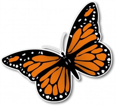 AK Wall Art Monarch Butterfly Vinyl Matrica - autótelefon Sisak - Válassza ki a Méretet