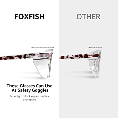 foxFish Anti-Köd Biztonsági Szemüveg a Nők, Férfiak, Tiszta Kék Fény Blokkoló Anti-Semmiből Szem UV Védelme Anti Pollen HD Védőszemüveget