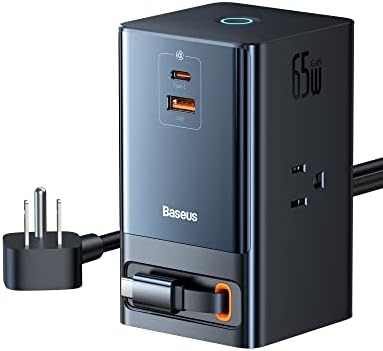USB-C Töltő Baseus PowerCombo 65W &USB C Típusú Kábel az Autó