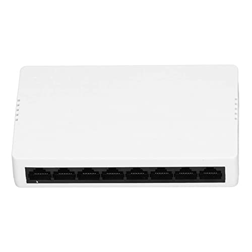 FTVOGUE Ethernet Switch,8 Port Hálózati Monitor Kapcsoló Csendes Működés Plug and Play US Plug 100240V PC Otthoni 100M/S