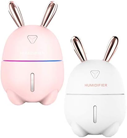 Kreatív Új Aranyos Rabbit Párásító USB Diffúzor 300ml Kapacitás Meleg, Színes, Éjszakai Fény, Levegő Párásító Légtisztító Ajándékok