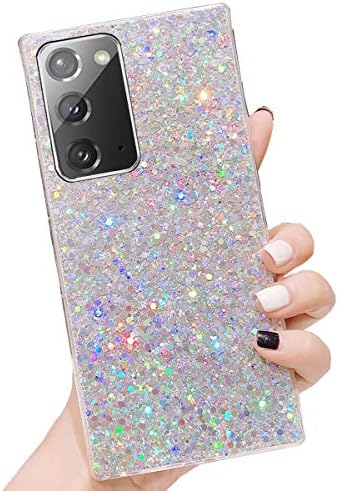Topwin Galaxy Note 20 5G Glitter az Esetben, Szikrázó Csillogásban Csillogó Gyémánt Vékony, Puha Fényvisszaverő Átlátszó TPU Gumi